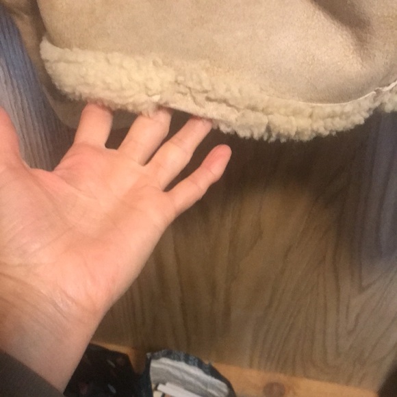 Vintage Mens Shearling and Leather Rancher Marlboro Coat Size 48 - Picture 7 of 11